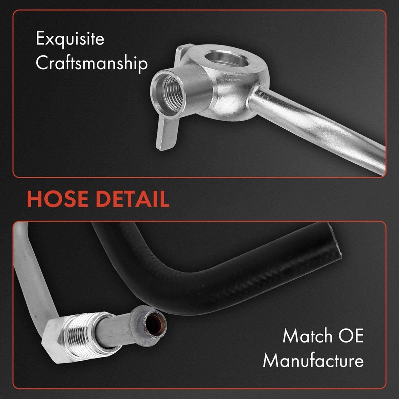 A-Premium Power Steering Pressure and Return Hose Line Assembly Compatible