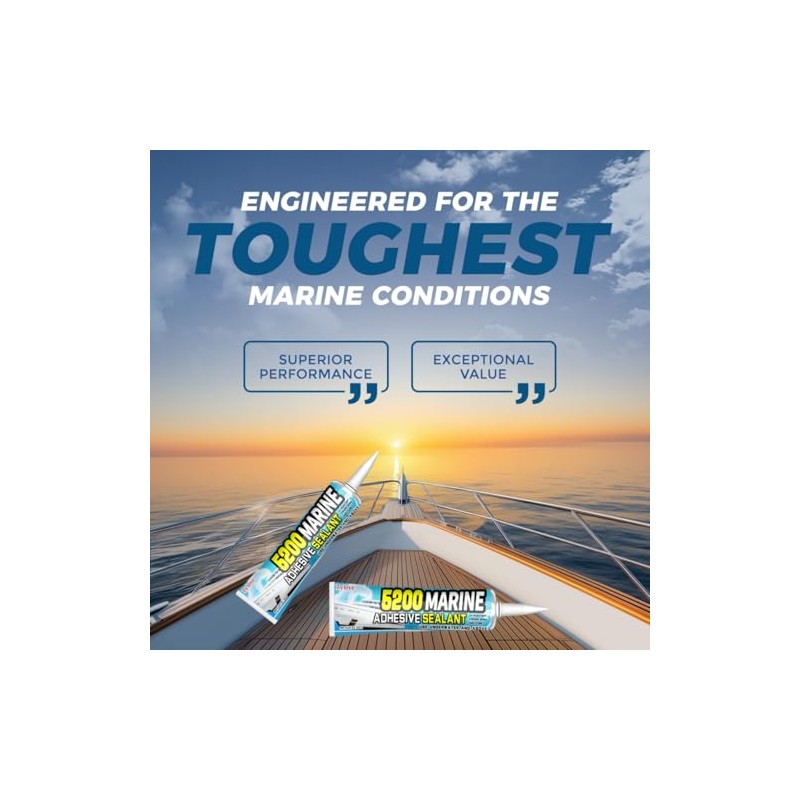 5200 Marine Sealant Adhesive - Fast Cure, Watertight & UV