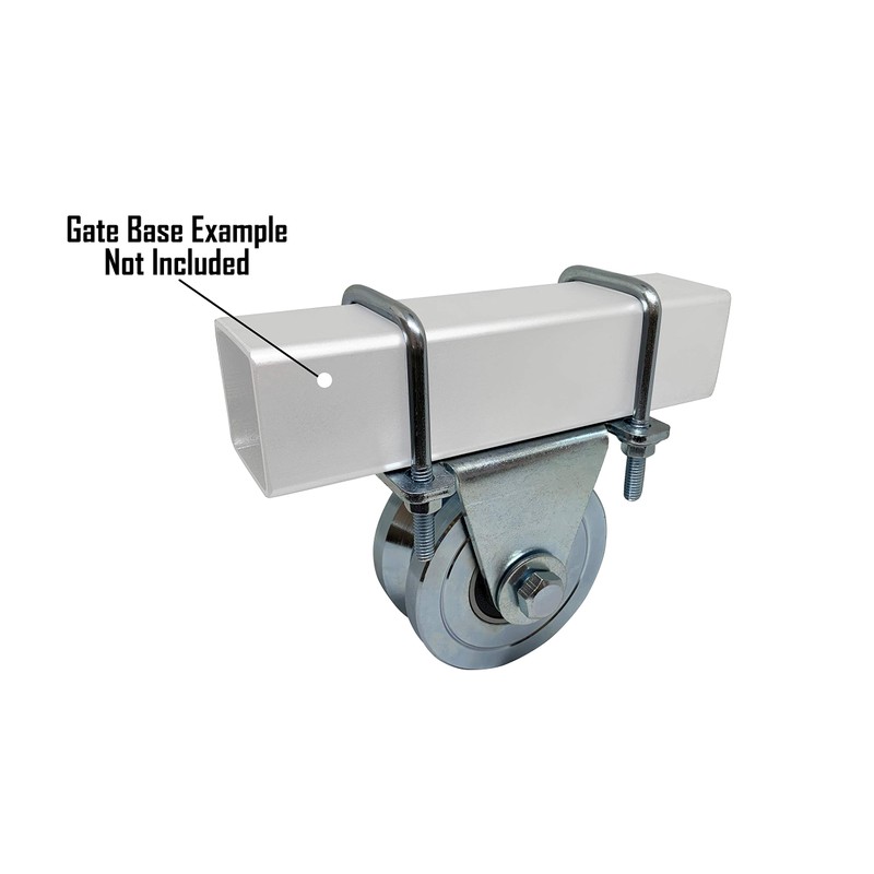 Slide Gate V Groove Wheels 4” Double Bearing Bolted External