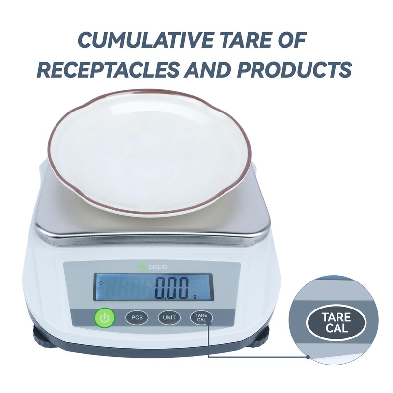 U.S. Solid Analytical Balance, 5000g/11lb x 0.01g Digital Precision Scale,