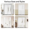 Vatge Front Door Sidelight Curtains with Velcro - 12x72 Door