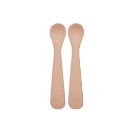 Jollein 710-001-00090 Fütterlöffel 2er Set Silikon rosa