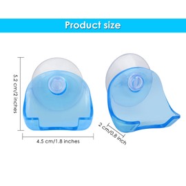 DS. DISTINCTIVE STYLE Razor Holder 4 Pieces Plastic Shower Shaver Hooks with Suction Cup Bathroom Razor Wall Mount Hanger for Smooth Surfaces