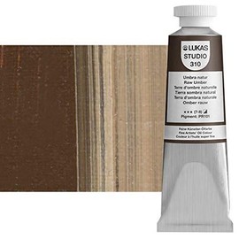 LUKAS Studio Professional Oil Color Paint High Pigment Professional Artist Paint - 37 ml Tube - Raw Umber