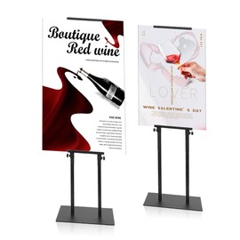 BURFERLY Poster Board Stand Holder with Non-Slip Mat Base, Adjustable Foam Board Stand Up to 77 inch, Double Side Poster Stands for Board & Foam Display (1 Pack 77inch)