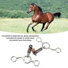 Horse Gag Ring Snaffle Stainless Steel Brass 145mm Mouthpiece Horse
