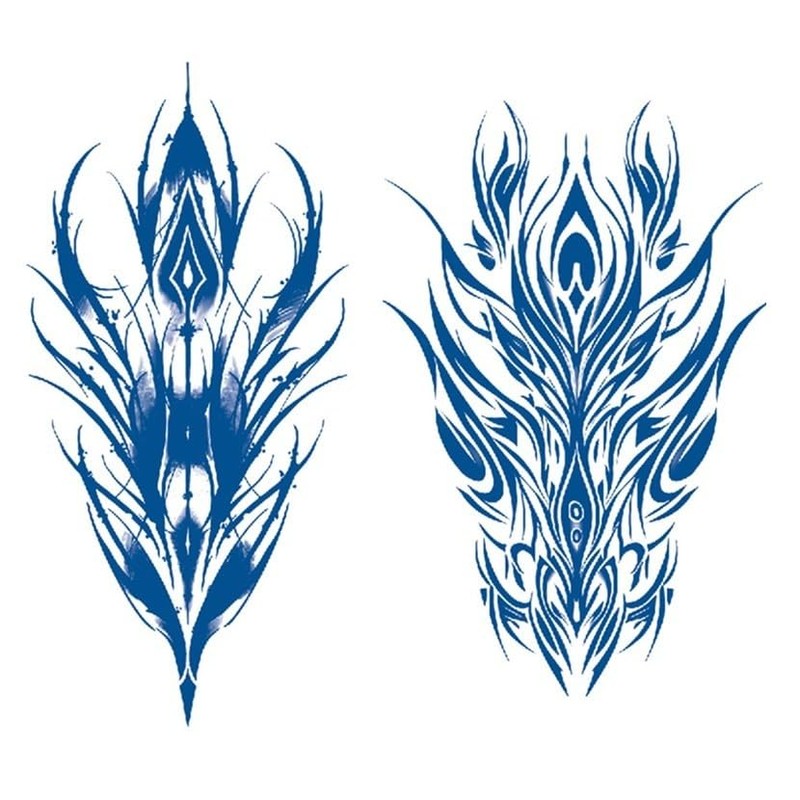 GZ1069 1071 Temporary Temporary Tribal Tattoo, Semi Permanent Forearm Tattoo,