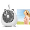 Cat Ear Desk Fan for Student Two Levels Adjustable Large