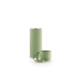 Eva Solo | To Go Cup 0.35 L | Double-Walled Thermo Cup with Vacuum Insulation | Stylish Danish Design with Practical Easy Grab Strap & Click Lid | Pistachio
