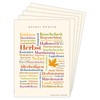 Deine Wörter Postcard Set - 5 Postcards with Autumn, Unique