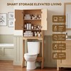 Merapi Over the Toilet Storage Cabinet, Natural Wood Grain Organizer