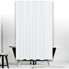 Plain White Narrow Width Textile Shower Curtain 120CM Wide X