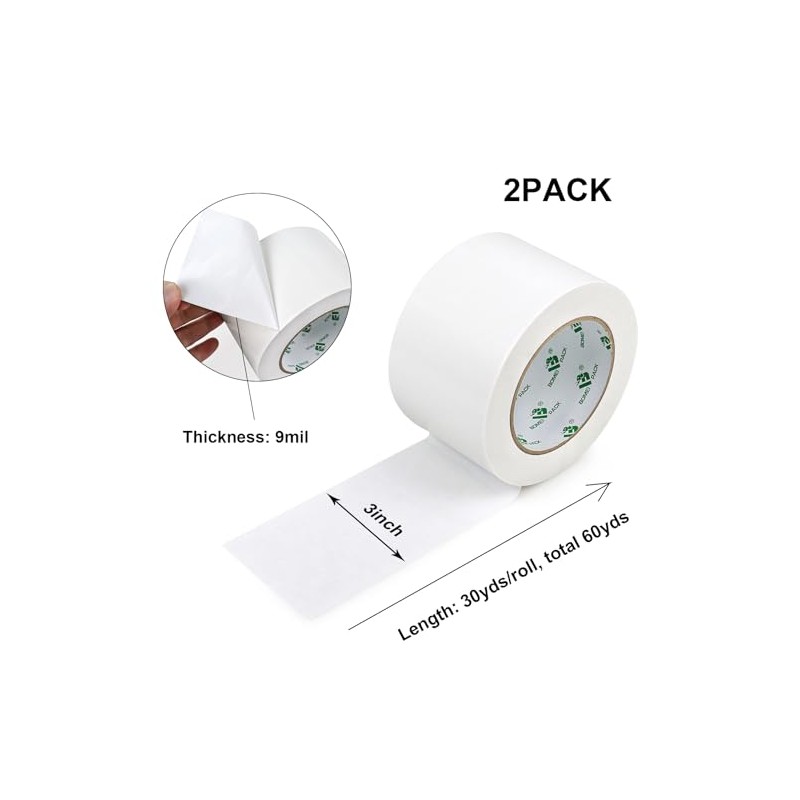 BOMEI PACK 2 Rollos Cinta Ducto 3 pulgadas x 30