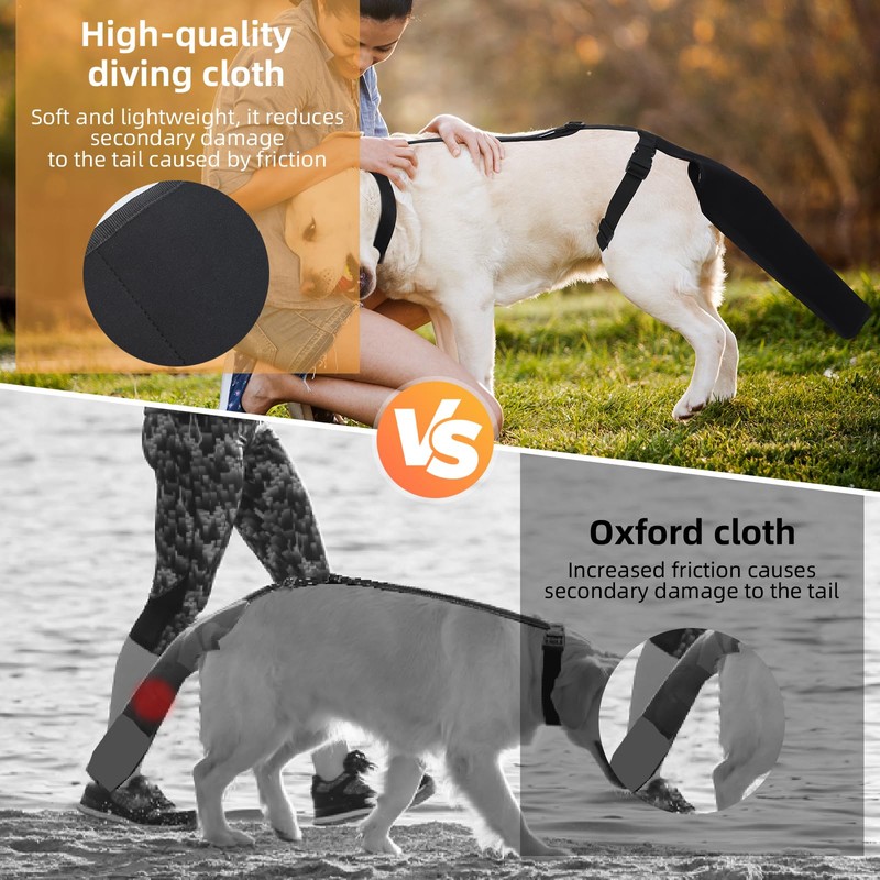 OHCOZZY Adjustable Dog Tail Protector for Wounds, Tail Cover Recovery