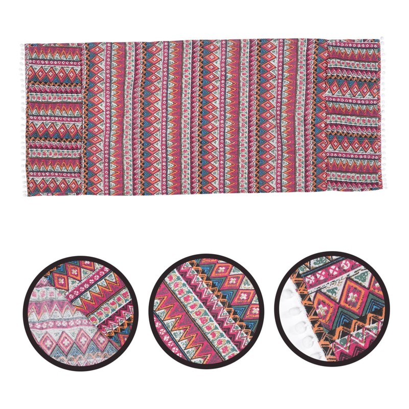 Gatuida Decorative Refrigerator Cover Red Triangle Design Dustproof Cloth for