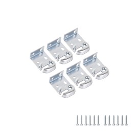 Spring Roller Shade Brackets for 1" Cardboard Roller Shades- Inside/Outside Mount - Fits Most Standard Roller Shades - 6 Pack (Zinc)