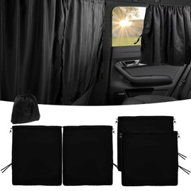 Car Divider Privacy Curtains, Universal Car Seat Partition Curtain, Car Sun Shades Side Window Covers, Van Privacy Curtains, Car Camping Curtains for Sleeping Travelin(2pcs+partition curtain)
