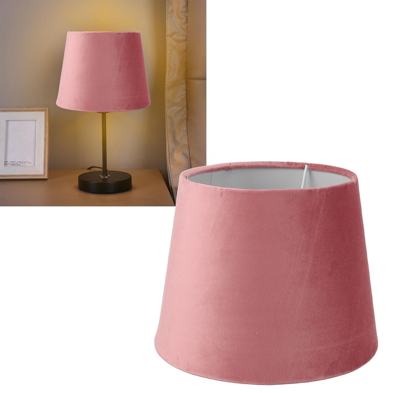 Fabric Lampshade E27 E14 Velvet Conical Decorative Lamp Replacement Shade