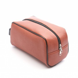 Zumer Sport Actual Ball Material Toiletry Travel Bag, Basketball Orange, One Size