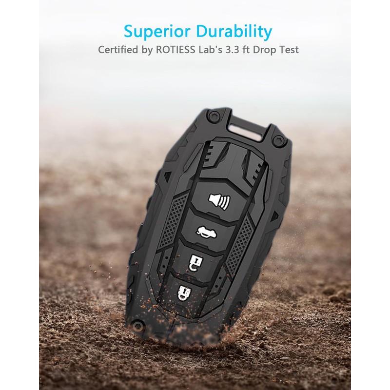 Heavy Duty Zinc Alloy Key Fob Cover for Toyota 2020–2024