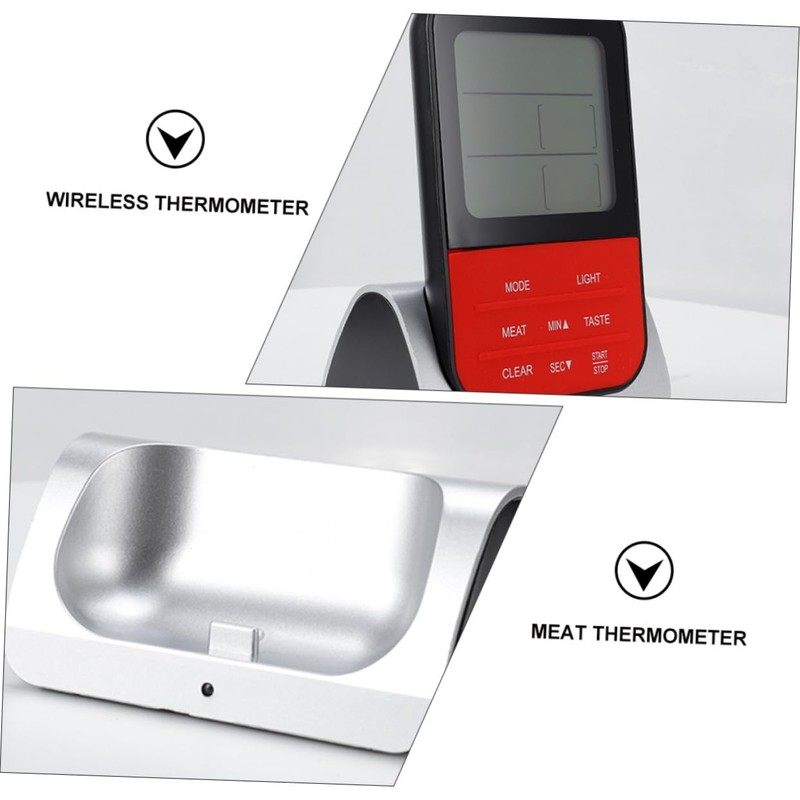 COLLBATH Wireless Kitchen Thermometer Dual Probes for Oven Grill Smoker