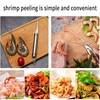 Shrimp Peeler, Shrimp Scrub, 2 Peeling Tools for Shrimp, Peeling