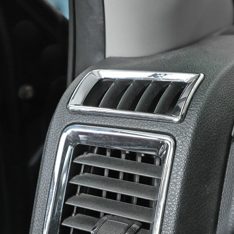 EIOFEVY Chrome Center Console Air Vent Outlet Cover Trim Frame