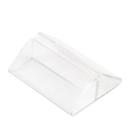 CateringBase Ltd Clear Acrylic Menu Holders, Table Top Sign Display Stand, A4/A5 Compatible, Set of 10