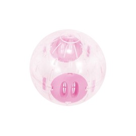Andiker Hamster Ball, 5.52in Transparent Hamster Running Ball with Breathable Holes Easy to Install Hamster Exercise Ball for Small Animals to Keep Fit or Do More Sports Hamster Wheels (Pink)
