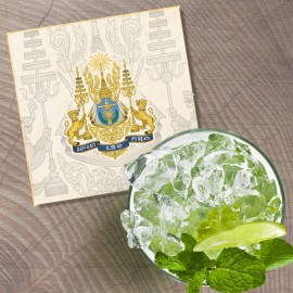 Unbranded Cambodia Coat Of Arms 4'' X 4'' Square Wooden Coaster