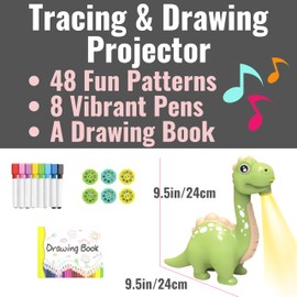 Trace and Draw Projector for Kids Ages 2, 3, 4, 5, 6, 7, 8-12, LED Lighted Sketching Board, Sketch Drawing & Art Tracing Projector for Kids, Light Up Tracing Pad for Girls & Boys