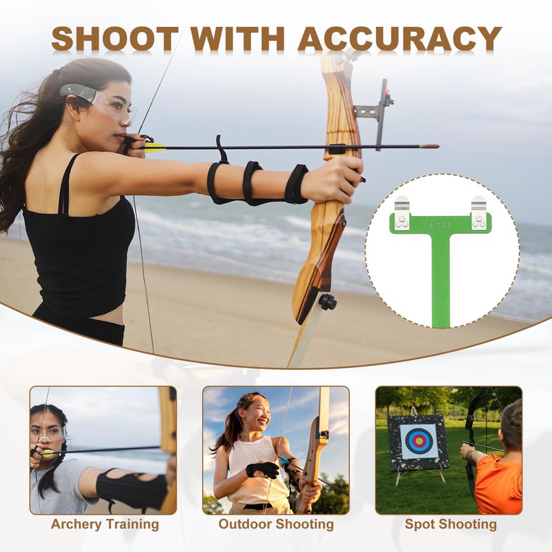 MECCANIXITY Archery Bows Square T-Shape Ruler Tool Nocking Points Pliers