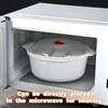 Microwavable Bowls With Lids, Microwave Ramen Bowl with Steam Rack,