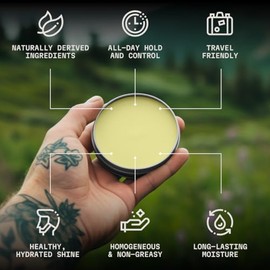 Striking Viking- Bálsamo para barba para hombres - Acondicionador sin enjuague - Bálsamo perfumado para peinar la barba elaborado con manteca de barba de origen natural, aceites de argán y jojoba que