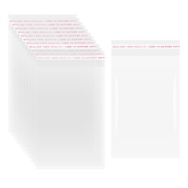 HARFINGTON 300pcs Self Sealing Cello Bags, 4.7x7.1-inch Clear Resealable Self Adhesive Bags for Cookie Bakery Clothes Packaging