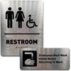 GDS Bathroom Sign Bundle – ADA Compliant Unisex Restroom Sign