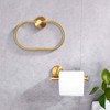Gold Hand Towel Holder 2-Set - Gold Towel Ring and