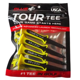 TOUR TEE PLUS X STIFFCON Yellow 4-Piece Set Tour Tee Plus X Stiffcon