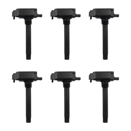 TRQ 6 Piece Engine Ignition Coil Set Direct Fit for Chrysler Dodge Jeep Ram 3.6L