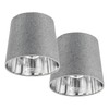 Navaris 2 x Lampshade Table Lamp E14 Round - 15.2