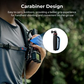 SMALLRIG Portable Mini Desktop Tripod for Action Camera, Tripod in Carabiner Shape with 360° Action Camera Adapter for GoPro Hero 13/12/ 11, for DJI Osmo Action 5 pro/ 4/3, for Insta360 Ace Pro 2