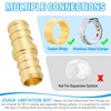 Znkiok 20 Pack 1/2 inch pex coupling Fittings, For 1/2''