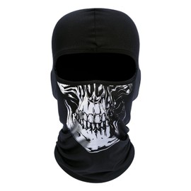 ROXUN Balaclava Ski Mask, Neck Gaiter Motorcycle Scarf, Summer Cooling UV Protector for Men/Women Skull