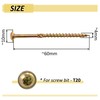 AERZETIX - C67440 - Set of 100 wood screws Ø4x60mm