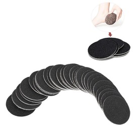 60 Discos de Repuesto de Papel de Lija Reemplazables de Grano 180, Almohadilla de Papel de Lija de Repuesto para Lima de Pies, Herramienta de Pedicura Autoadhesiva, Repuesto de Eléctrica para Pies