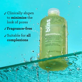 Bliss Bliss Disappearing Act Niacinamide Toner - 10 Fl Oz - Pore Vanish Complex - Purifies and Minimizes Pores - Alcohol-Free Face Toner - Clean - Vegan & Cruelty Free