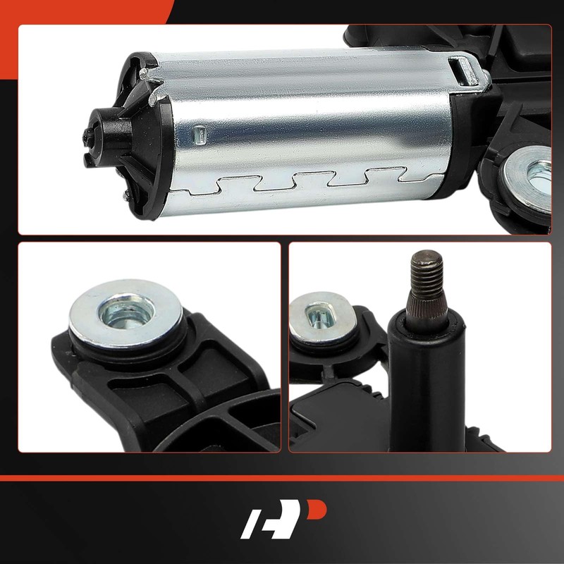 A-Premium Rear Windshield Wiper Motor Compatible with Volkswagen e-Golf 2015-2019,
