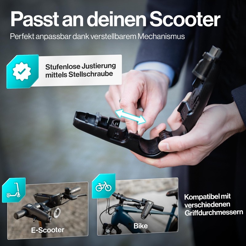 BLACKFORTRESS Serratura e serratura per scooter e bicicletta con funzione