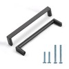 KNOKLOCK 10 Pack 5 Inch(128mm) Kitchen Cabinet Handles Matte Black