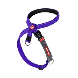 EZYDOG Crosscheck Training Harness | Anti Pull Harness, Dog Harness for Small, Medium and Large Dogs, Dog Training Accessories, Reflective, Adjustable Size (M, Purple)